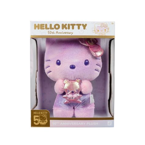 Hello Kitty and Friends, 50th Anniversary 8-inch Hello Kitty Plush with ...