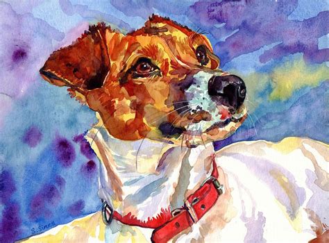 Jack Russell Terrier Painting By Suzann Sines Pixels