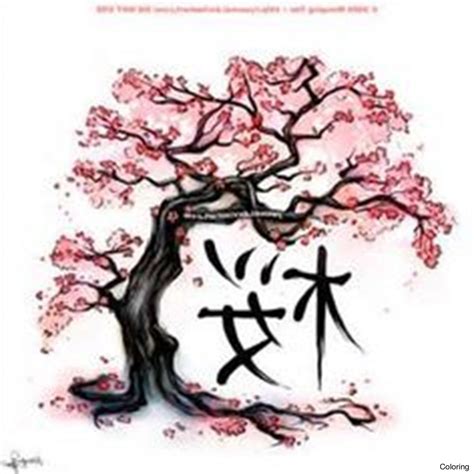 Japanese Cherry Blossom Tree Drawing Easy - Blossom Cherry Tree Drawing ...