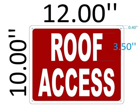 Hpd Sign Roof Access Sign Heavy Duty Hpd Aluminum Sign For Nyc Hpd