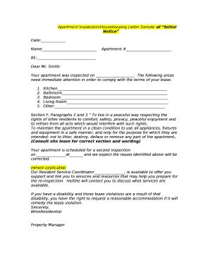 Inspection Letter Sample Fill And Sign Printable Template Online