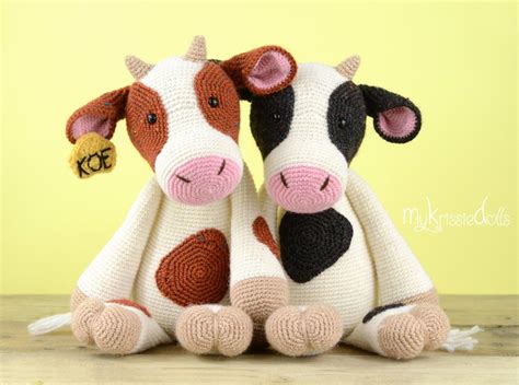 Crochet Pattern COW Etsy España Crochet cow Crochet patterns