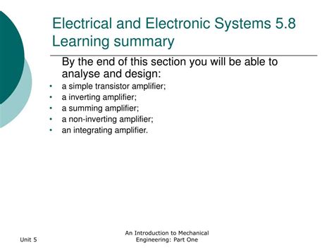 Ppt Electrical And Electronic Systems Key Points Powerpoint