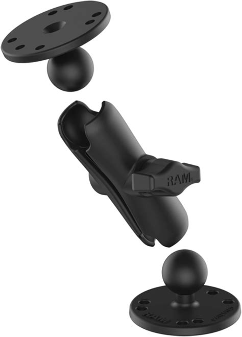 Ram Ball Mount With Round Bases That Contain The Amps Hole