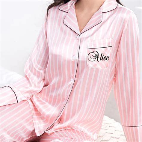 Pyjama Pour Femmes En Satin Et Fausse Soie Ensemble De 2 Pièces Avec