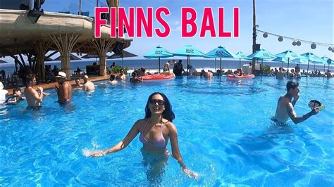 A Day In Bali🇮🇩 Visiting The Worlds Best Beach Club Finns Bali Youtube