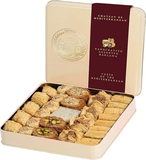 Assorted Baklava Baklawa G Approx Pieces Tin Presentation Box