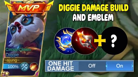 Diggie Damage Build And Emblem Diggie Best Build Mobile Legends