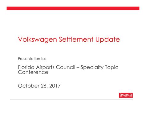 Volkswagen Settlement Update Hmmh Insights