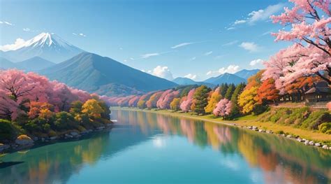 Premium Photo Wonderful Landscape In Japan For Wallpaper