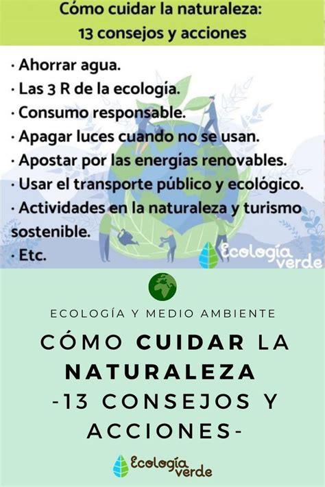 Cómo cuidar la naturaleza 13 consejos y acciones