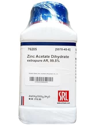 Srl Zinc Acetate Dihydrate Extrapure Ar Grade Gm Cas