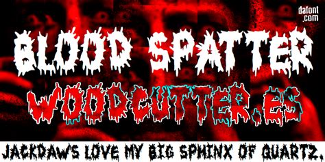 Blood Spatter Font