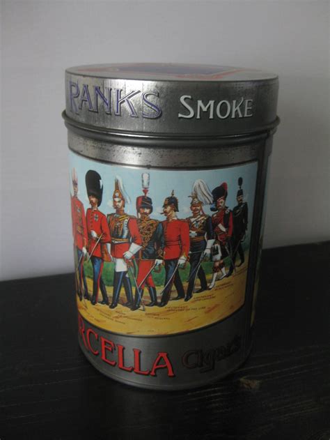 Marcella Cigars Tin Vintage Cigar Tin All Ranks Smoke Marcella