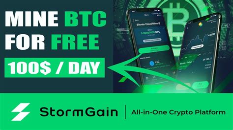 Earn Passive Income A Month With Stormgain Stormgain Mining