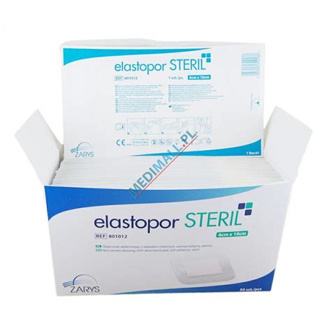 ELASTOPOR STERIL 6 x 10 cm 50 szt opatrunek włókninowy z wkładem