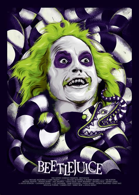 Beetlejuice Posterspy Beetlejuice Cartoon Beetlejuice Movie Tim