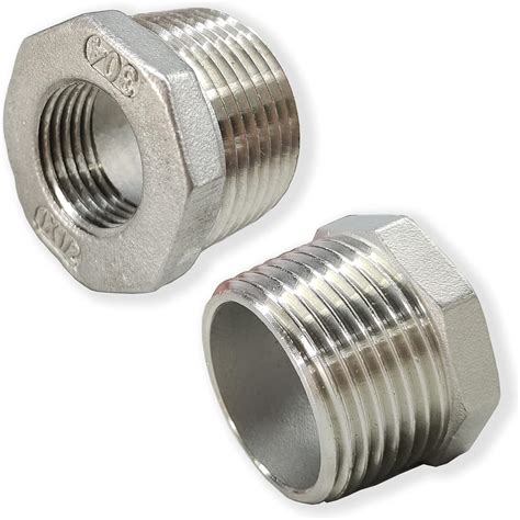 Amazon Pcs Reducer Hex Bushing Stainless Steel Male Npt