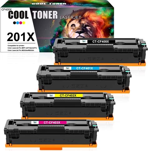 Cool juego de 4 Cartucho de tóner compatible para HP color LaserJet Pro