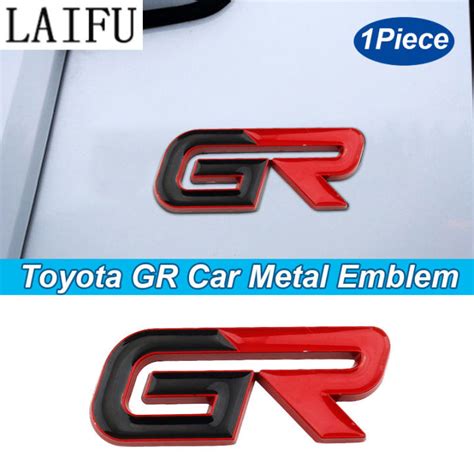 Laifu Piece D Gr Logo Car Body Emblem Metal Sticker For Toyota Camry