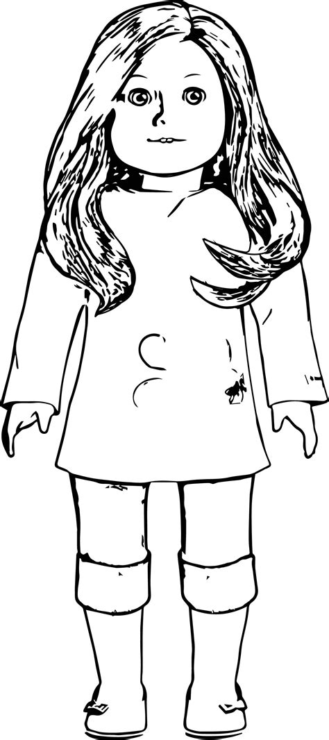 American Girl Coloring Page American Girl Doll Pictures American