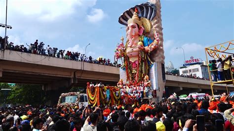 Indias Biggest Khairatabad Ganesh Shobha Yatra 2023 Ganesh Nimajjanam