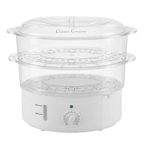 Classic Cuisine Vegetable Steamer Rice Cooker 6 3 Quart Electric Steam