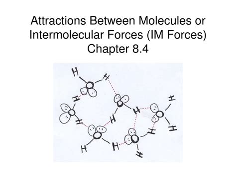 Ppt Attractions Between Molecules Or Intermolecular Forces Im Forces