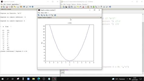 Programación en Scilab Ejercicio 10 Comandos evstr y plot YouTube