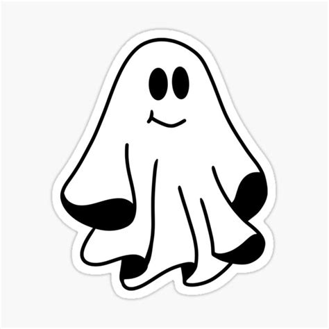 The Happy Ghost Sticker For Sale By Nebtune Redbubble