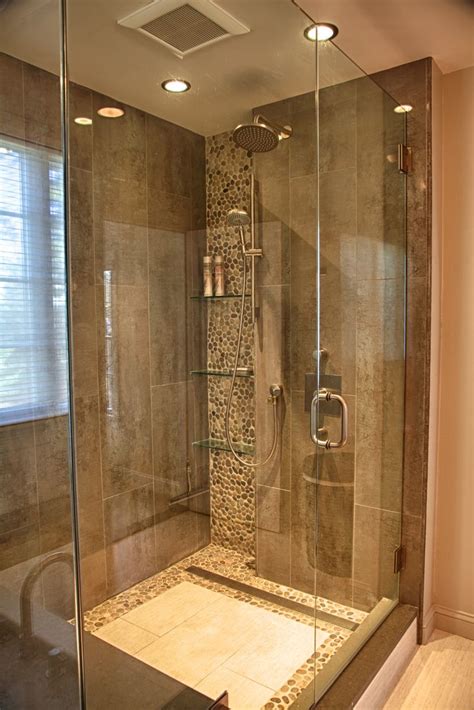 Trends Accenting With River Stone Tile The Wiese Company Shower