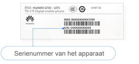 Hoe Controleer Ik Het Serienummer Van Het Apparaat HUAWEI