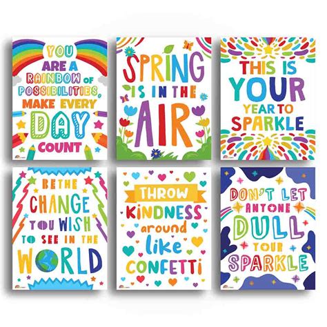 Classroom School Posters For Preschool Kindergarten Elementary And Mid