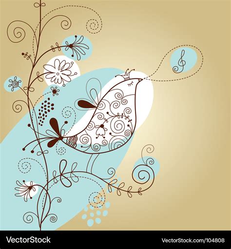 Floral background greeting card Royalty Free Vector Image