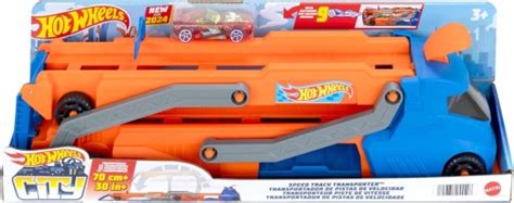 HOT WHEELS CITY MIEJSKI TRANSPORTER AUTEK tor wyścigowy z wyrzutnią autko Allegro pl