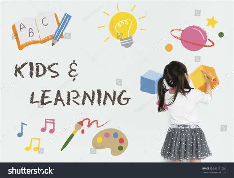 Children Learning Nurture Graphic Icon Symbol Stock Photo 583121050