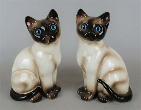 Enesco Siamese Cats Vintage Mid Century Siamese Cat Pair Etsy Canada