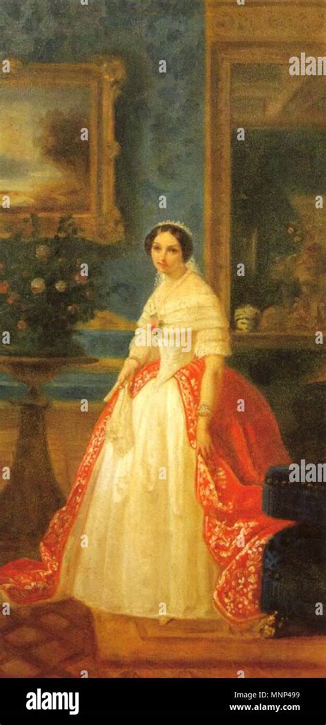 English Portrait Of Adelaide Of Austria 1822 1855 Later Queen Of