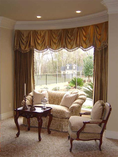 Curved Window Valance And Drapery Sophies Upholstery