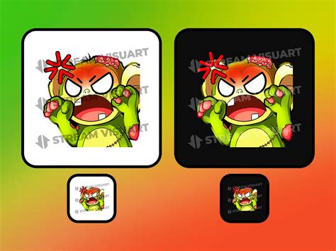 Zombie Monkeys Pack Twitch Emotes Pack X Undead Primates Funny