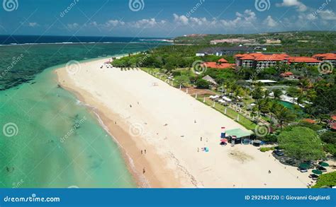 Aerial View of Nusa Dua Beach in Bali Stock Footage - Video of scene ...