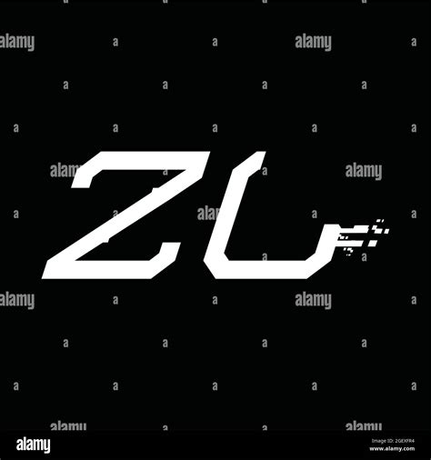 Zl Logo Monogram With Pillar Shape White Background Design Template Stock Vector Image And Art Alamy