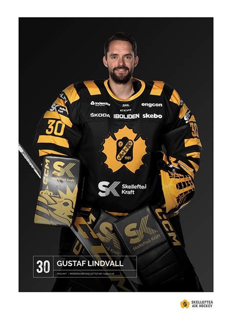 Gustaf Lindvall 30 Skellefteå AIK 2023 2024 Poster Skellefteå AIK