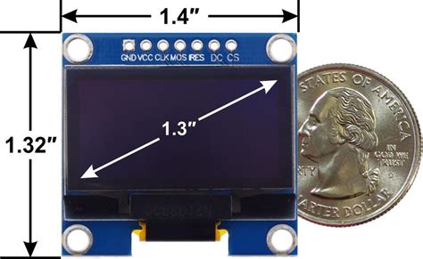 Écran graphique OLED 128 x 64 1 3 blanc SPI Opencircuit