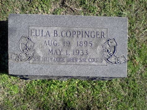 Eula Belle Horrocks Coppinger 1895 1933 Find A Grave Memorial