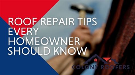 Roof Repair Tips Every Homeowner Should Know A Homeowners Guide To