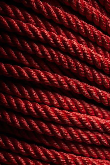 Premium AI Image | Red rope texture background