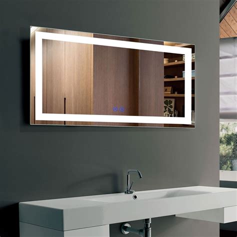 DECORAPORT 40 X 24 Po Miroir De Salle De Bain LED Avec Bouton Tactile