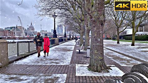 ☃️ 3 Hours Of London Snow Walk ️ The Best Of Snowfall In London 4k Hdr