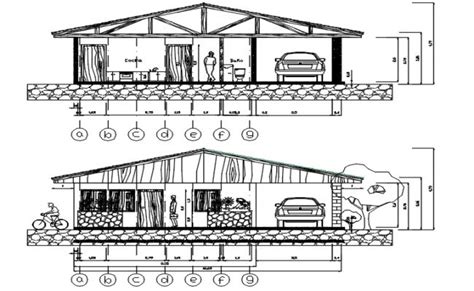 Two Diagrams Showing The Different Parts Of A House